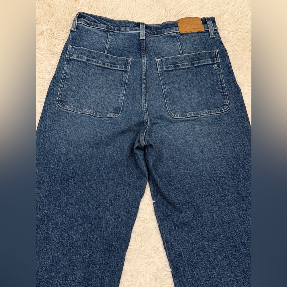 Madewell The Perfect Vintage Wide-Leg Jeans 29 Clemens Wash High Rise Button Fly - Picture 8 of 11
